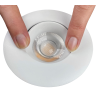 SPOT ENCASTRE POGO BLANC ORIENTABLE 5/6/7/8W CTC 2700K/ 3000K / 4000K IP54 RT2020 RECOUVRABLE