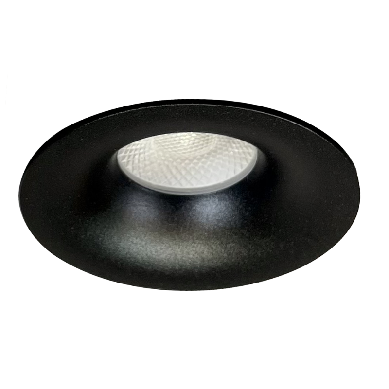 SPOT ENCASTRE  SALSA NOIR 5W A 8W SEERA 3000K 4000K RT2012  BAGUE DÉCORATIVE ET FACE CARRÉE EN OPTION