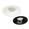SPOT ENCASTRE  SALSA NOIR 5W A 8W SEERA 3000K 4000K RT2012  BAGUE DÉCORATIVE ET FACE CARRÉE EN OPTION