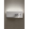 BROOK APPLIQUE TETE DE LIT / LISEUSE  AP LED 1x8W+1x3W USB 3000K LEFT WH (5.1.2)