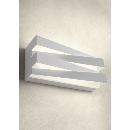 APPLIQUE ZIGO INTERIEUR DESIGN BLANC 200MM 2 DIFFUSEURS