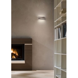 APPLIQUE ZIGO INTERIEUR DESIGN BLANC 200MM 2 DIFFUSEURS