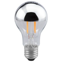 LAMPE STAND CAPUCHON A FILAMENT ARGENTE LED 6W 4000K E27 230V