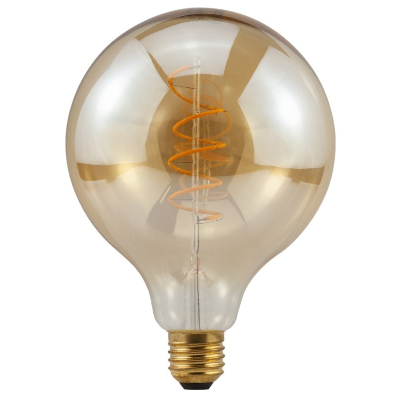 LAMPE GLOBE FILAMENT LED SPIRAL 3,5W 2200K DOURADA E27 220LM DIMMABLE