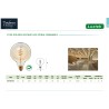 LAMPE GLOBE FILAMENT LED SPIRAL 3,5W 2200K DOURADA E27 220LM DIMMABLE