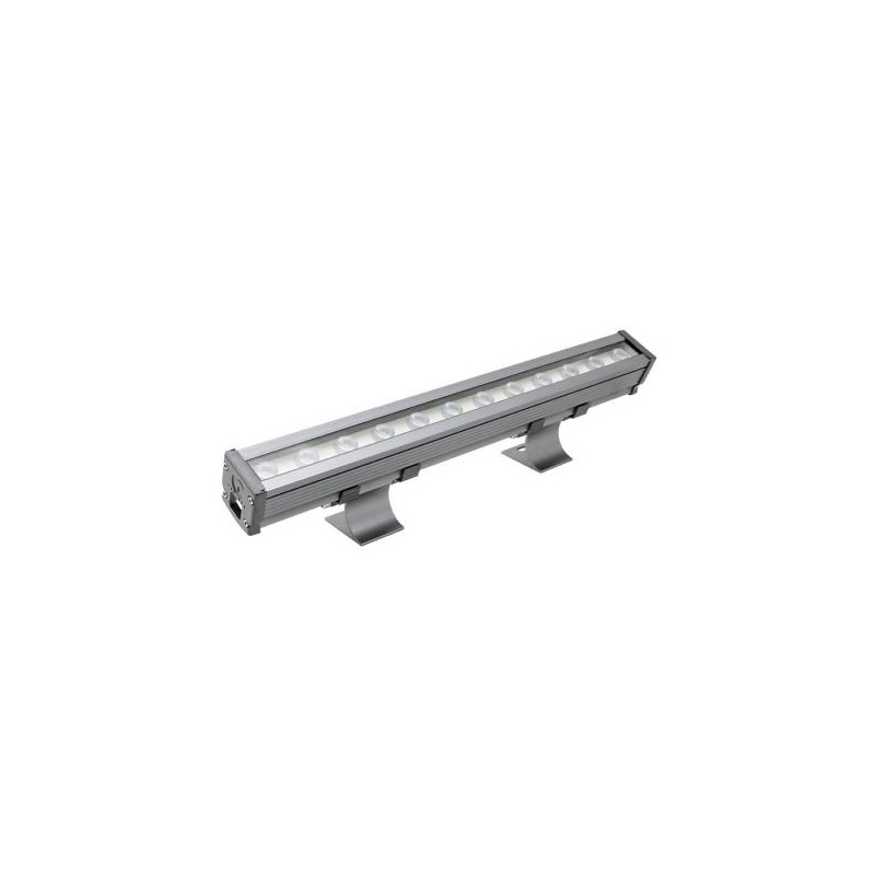XFLOW S REGLETTE LINEAIRE ALUMINIUM 6x3W 24V DC RGB 500 mm IP65 15°x60° S (4.1.2) TRANSFO EXCLUS