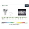 LAMPE LED 6W 230V SMD 3000K WW GU10 15° 450LM