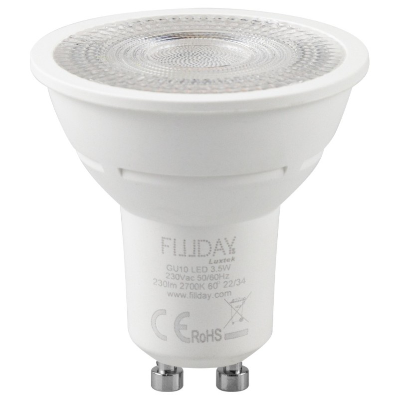 LAMPE LED 6W 230V SMD 3000K WW GU10 38° 510LM