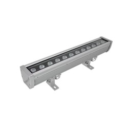 XFLOW L REGLETTE LINEAIRE ALUMINIUM 12W 220-240V AC 3000K 500 mm IP65  10°x60° TRANSFO INCLUS (4000K DISPONIBLE SUR Demande )