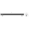 XFLOW L REGLETTE LINEAIRE ALUMINIUM 24x1W 24V DC RGB 1000 mm IP65 10°x60°. AL-AN (4.1.2) TRANSFO EXCLUS