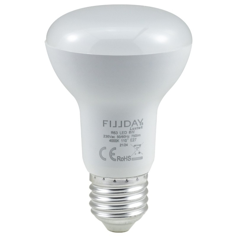 LAMPE LED R63 8W E27 3000K WW 110 230V 750LM