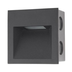 ENCASTRE MURAL XGHOST IP20 2W 100-240V AC 3000K CRI.80 NOIR (Disponible en 4000K sur demande )