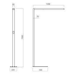 XLUX LAMPE SUR PIED  DIM.MOTION+DALIGHT SZ. 80W (25W55W) 220-240V AC 3000-6000K IP20 BLANC (4.1.2) TRANSFO INCLUS