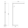 XLUX LAMPE SUR PIED  DIM.MOTION+DALIGHT SZ. 80W (25W55W) 220-240V AC 3000-6000K IP20 BLANC (4.1.2) TRANSFO INCLUS