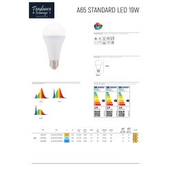 E27 LAMPE LED STANDARD 19W SMD E27 3000K WW 230V 2452LM
