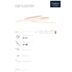 COB FLEXICOB 14,4W R20M RUBAN LED COB SERIE PRO "LIGNE DE LUMIERE" 24V 14,4W 4000K IP20 480LED 1400lm 10mm