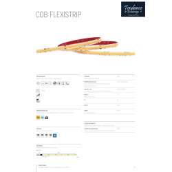 COB FLEXICOB 14,4W R20M RUBAN LED COB SERIE PRO "LIGNE DE LUMIERE" 24V 14,4W 4000K IP20 480LED 1400lm 10mm
