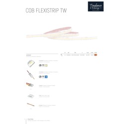 COB FLEXICOB TW 15W RUBAN LED COB SERIE PRO "LIGNE DE LUMIERE" 24V 15W Tunnable White (2700~6500K) IP20