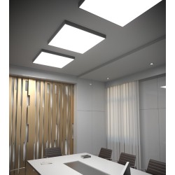 XPILL CARRE PANEL 40W 220-240V AC CCT(346000K) CRI.80 400X400 mm IP20 80° BLANC (5.1.2) TRANSFO INCLUS