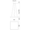 XPILL CARRE PANEL 50W 220-240V AC CCT(346000K) CRI.80 500X500 mm IP20 80° BLANC (4.1.2) TRANSFO INCLUS