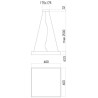 XPILL CARRE PANEL 60W 220-240V AC CCT(346000K) CRI.80 600X600 mm IP20 80° BLANC (4.1.2) TRANSFO INCLUS