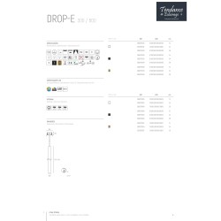 SUSPENSION DROP E 600 BLANC 24