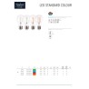 LED STANDARD COLOUR LAMPE STANDARD FILAMENT LED 4W 230V ORANGE E27