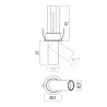 XSKATE ENCASTRE RETRACTABLE PROJ. 1x6W CRI.90 36dgr 3000K IP40 BLANC (5.1.2) TRANSFO INCLUS