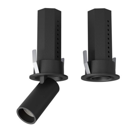 XSKATE ENCASTRE RETRACTABLE PROJ. 1x6W CRI.90 36dgr3000K IP40 NOIR (5.1.2) TRANSFO INCLUS