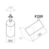 XTILT MT PR0OJECTEUR 1x7W 220-240V AC 3000K CRI.80 IP40 4° or (5.1.2) TRANSFO INCLUS