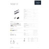 TROOP 3T Spot CARRE LED 5W 3000K 24 NOIR c/Driver