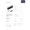 TROOP 3T Spot CARRE LED 5W 3000K 24 NOIR c/Driver