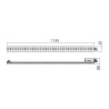 REGLETTE XTRADE ECLAIRAGE LINEAIRE   for TKN w. LENS 40W 1144mm 60dgr 3000K BLANC (4.1.2) TRANSFO INCLUS