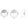 DOWNLIGHT BLUES BLANC 30W SEERA 3000 4000K UGR 19