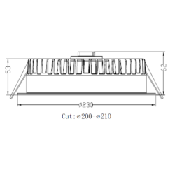 DOWNLIGHT POP BLANC 18 A 24W CTC 3000K-5000K