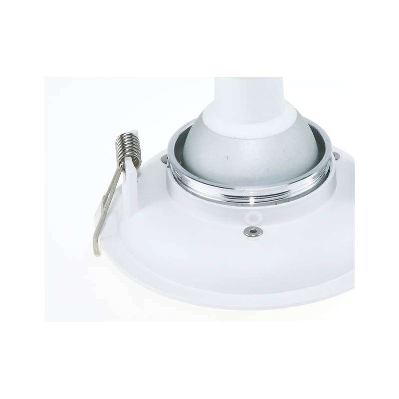 SPOT ENCASTRE D-Light ANNEAU ROND GU10/MR16 Max.50W BR  BLANC