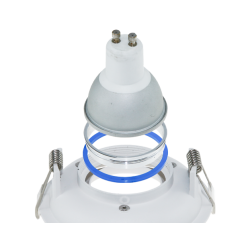 SPOT ENCASTRE D-Light ANNEAU ROND GU10/MR16 Max.50W BR  BLANC