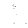 DUCK Borne Exterieur E27 Máx.14W IP44 Antracite [80cm]