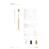 Drop 300 SUSPENSION LED base sailli tube  300mm 8W 3CCT 15 BLANC Dim TRIAC