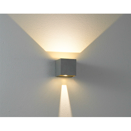 DUEL XL Applique murale CARRE. Sailli LED 10W [2x5W] 3000K IP65 BLANC