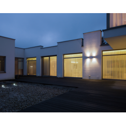 DUEL XL Applique murale CARRE. Sailli LED 10W [2x5W] 3000K IP65 BLANC