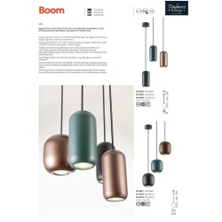 BOOM SUSPENSION 1x10W GU10 D120 MARRON (5.1.1)