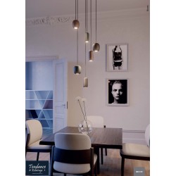 BOOM SUSPENSION 1x10W GU10 D120 MARRON (5.1.1)