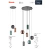 BOOM SUSPENSION 1x10W GU10 D80  NOIR  (5.1.1)