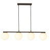 BOWLING SUSPENSION 4X42W E27  NOIR  (4.1.1)