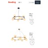 BOWLING SUSPENSION 8X28W E14 GOLD (4.1.1)