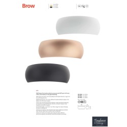 BROW APPLIQUE E14 1X28W NOIR (5.1.1)