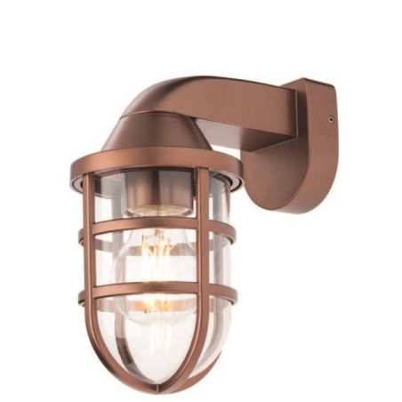 CAGE APPLIQUE E27 MAX 28W IP44 CUIVRE MAT