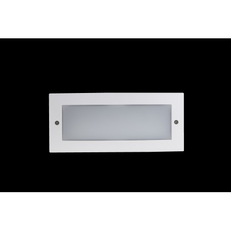 Route LED Encastré murale ENCASTRE PC LED IP65 BLANC c/ cx.ENCASTRE Inclus 3000K