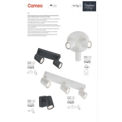 CAMEO PLAFONNIER RO 3X35W GU10 SAND BLACK (5.1.1)